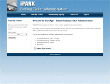 Tablet Screenshot of iparkapp.com